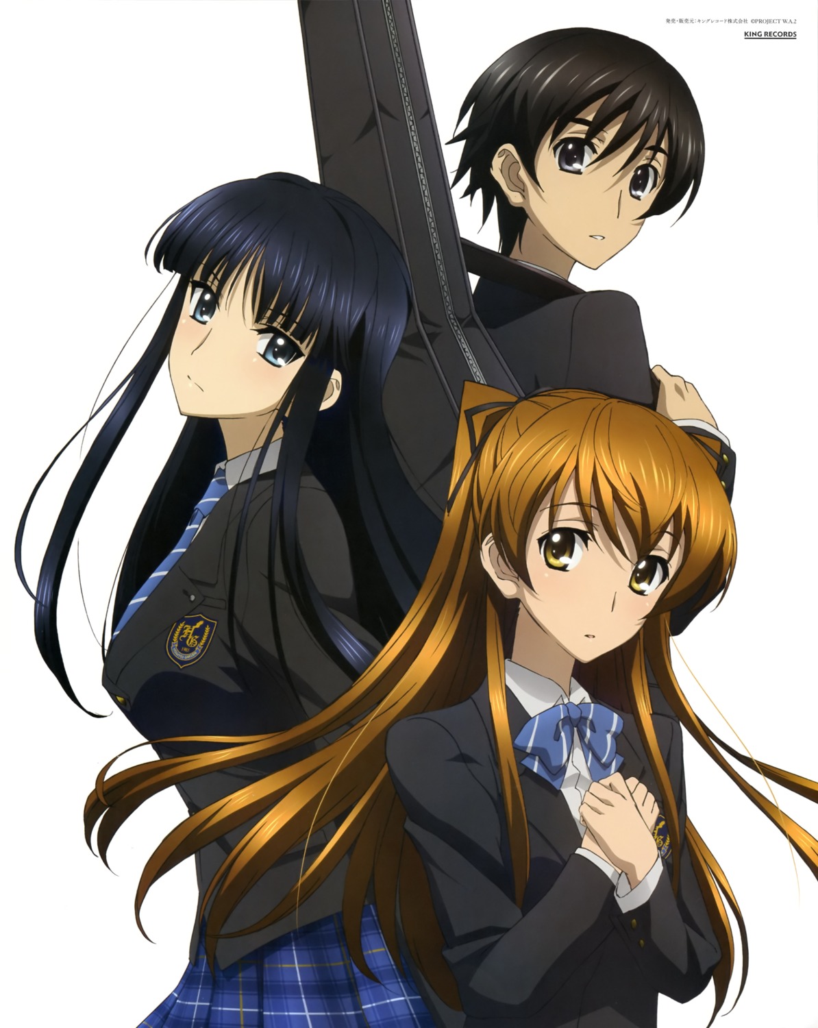 kitahara_haruki, ogiso_setsuna, seifuku, touma_kazusa, white_album, white_album_2