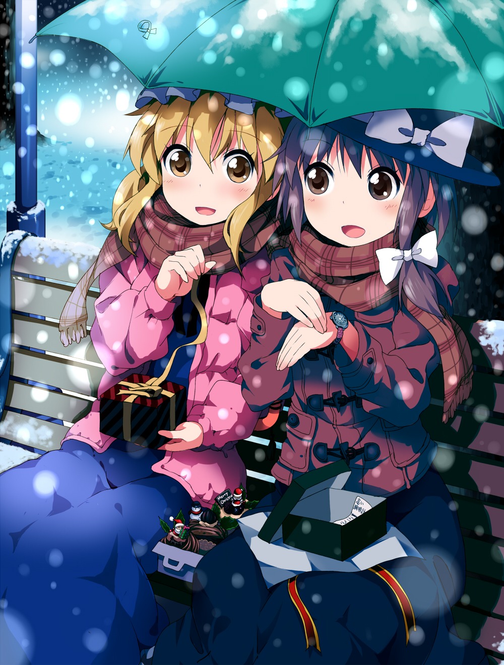 christmas, maribel_han, touhou, tsurukou, usami_renko