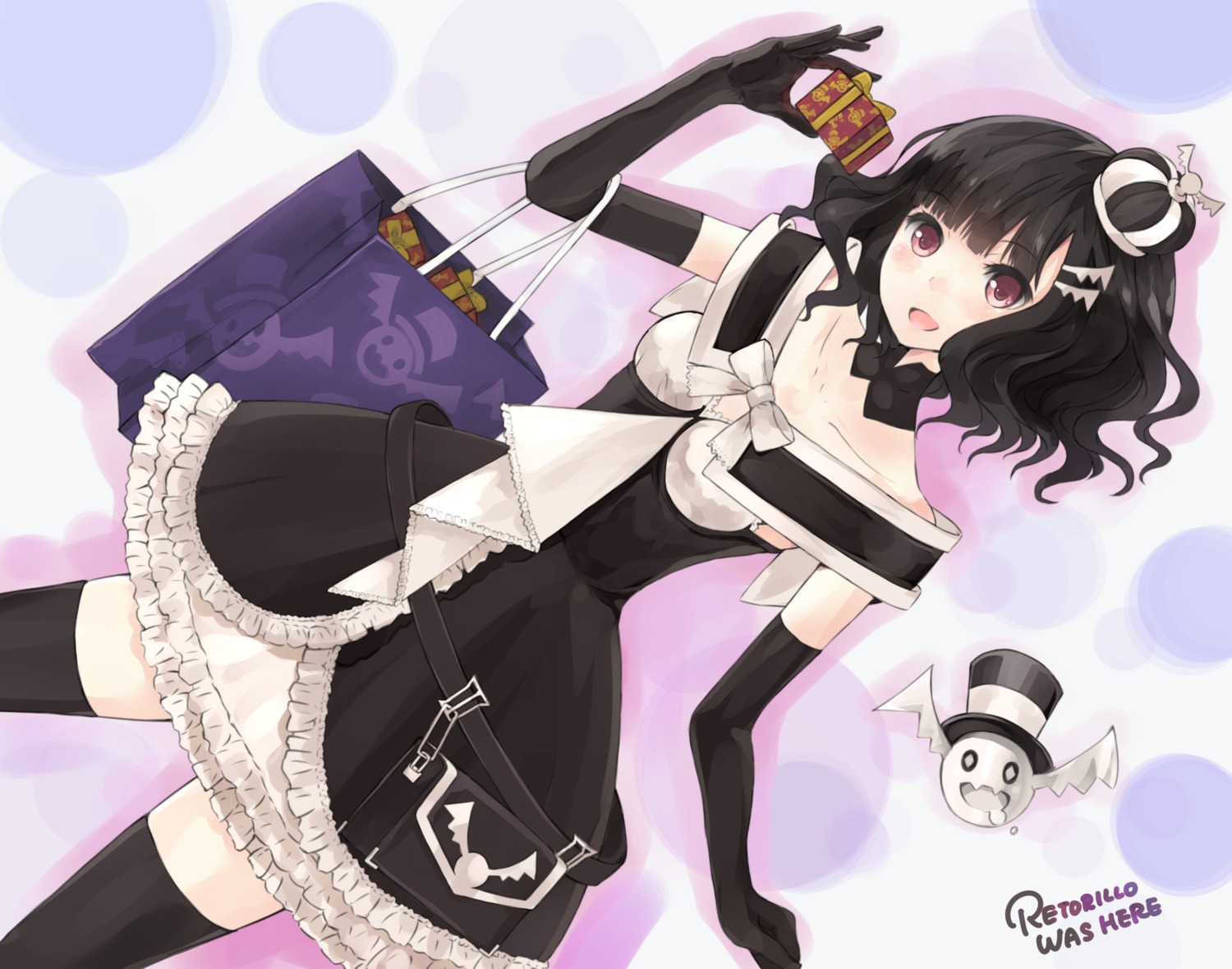 dress, retoriro, thighhighs, tiramisu_(retoriro)