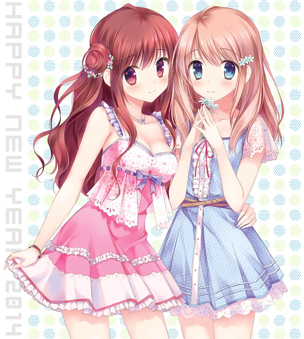 dress, kimishima_ao, momoi_saki, shirayuri_riko