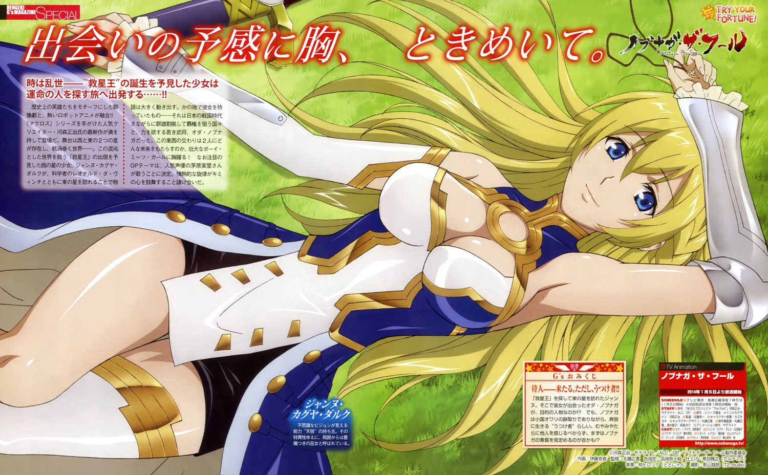 armor, cleavage, dress, itou_katsunobu, jeanne_d'arc, jeanne_kaguya_d'arc, nobunaga_the_fool, sword