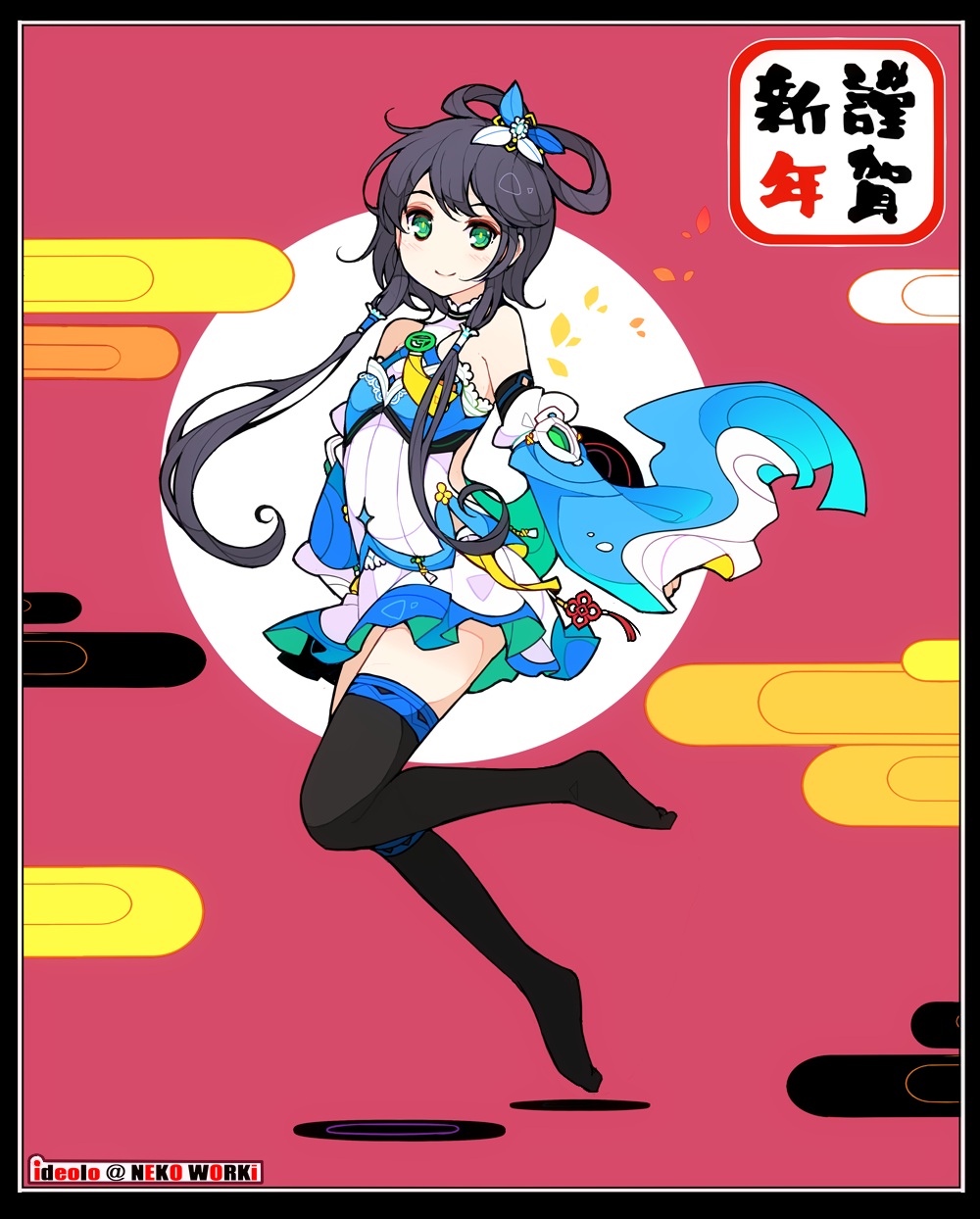 ideolo, luo_tianyi, thighhighs, vocaloid