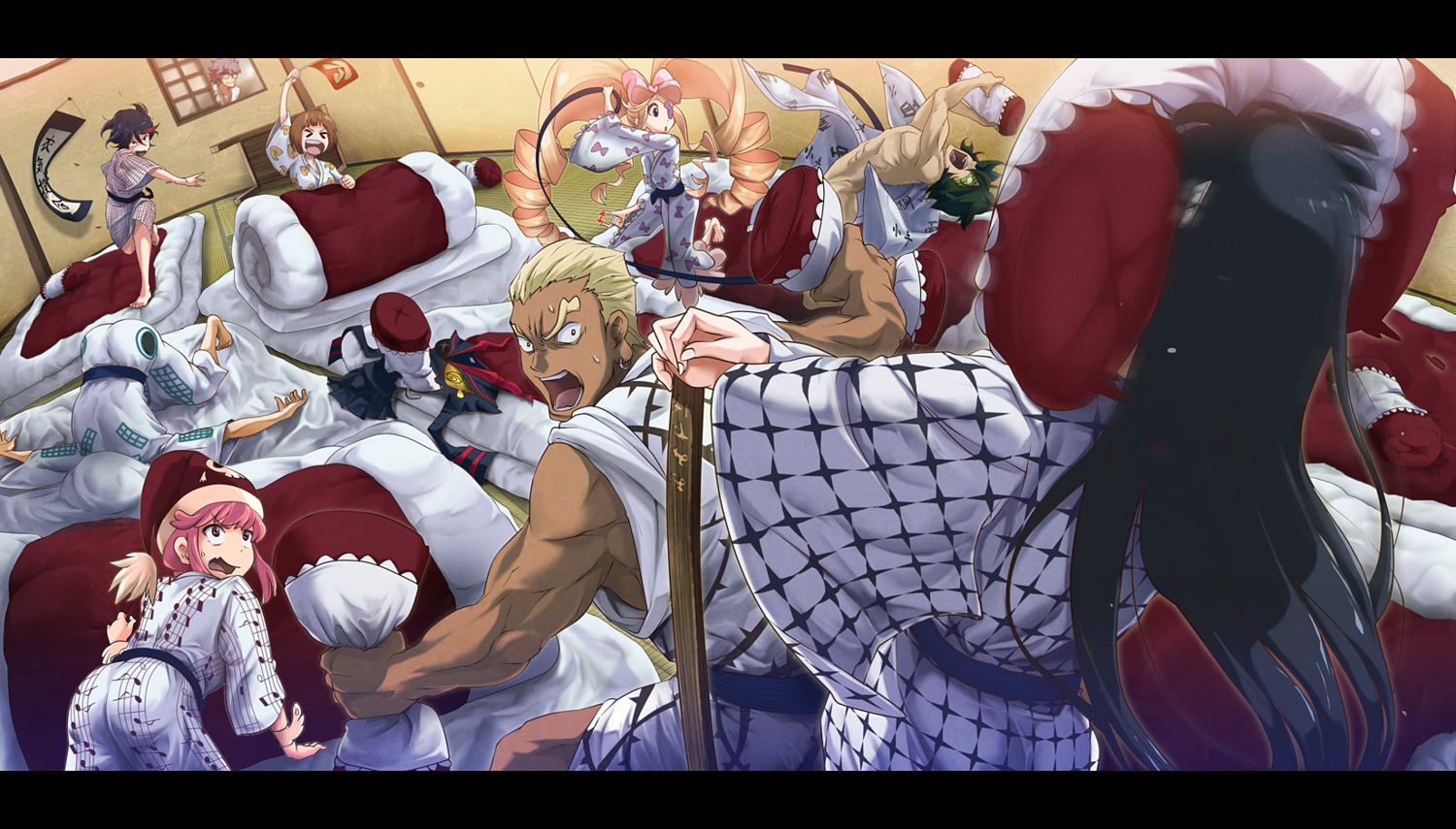 71drafting, harime_nui, jakuzure_nonon, kill_la_kill, kiryuuin_satsuki, mankanshoku_mako, matoi_ryuuko, mikisugi_aikurou
