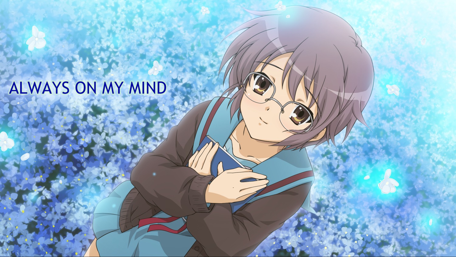 megane, nagato_yuki, seifuku, suzumiya_haruhi_no_tsuisou, sweater, tagme, wallpaper