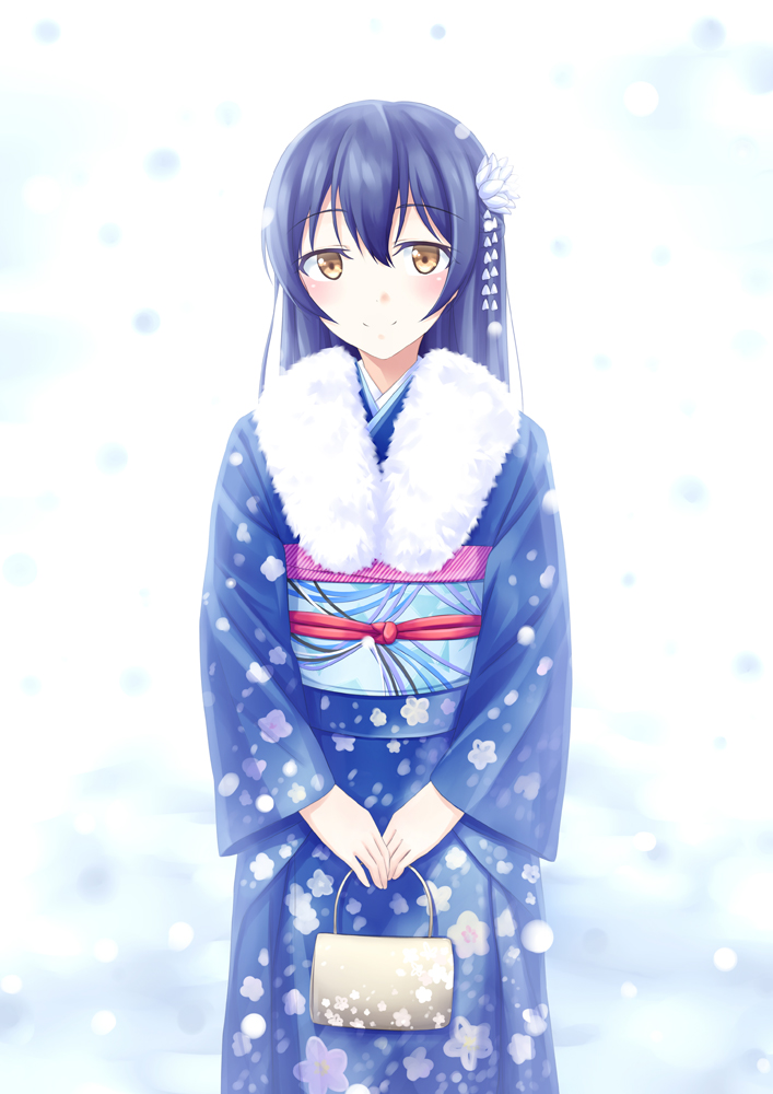 aoi_usagi, kimono, love_live!, love_live!_(series), sonoda_umi