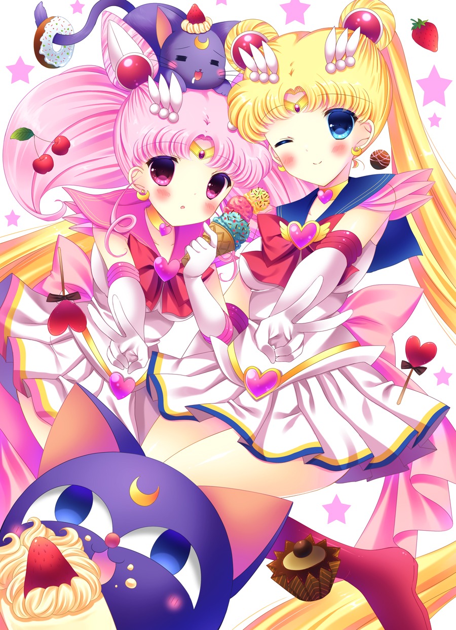 bishoujo_senshi_sailor_moon, chibiusa, ko-ta., luna-p, tsukino_usagi
