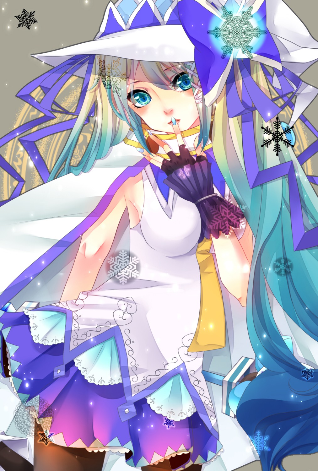hatsune_miku, pantyhose, togashi, vocaloid, yuki_miku