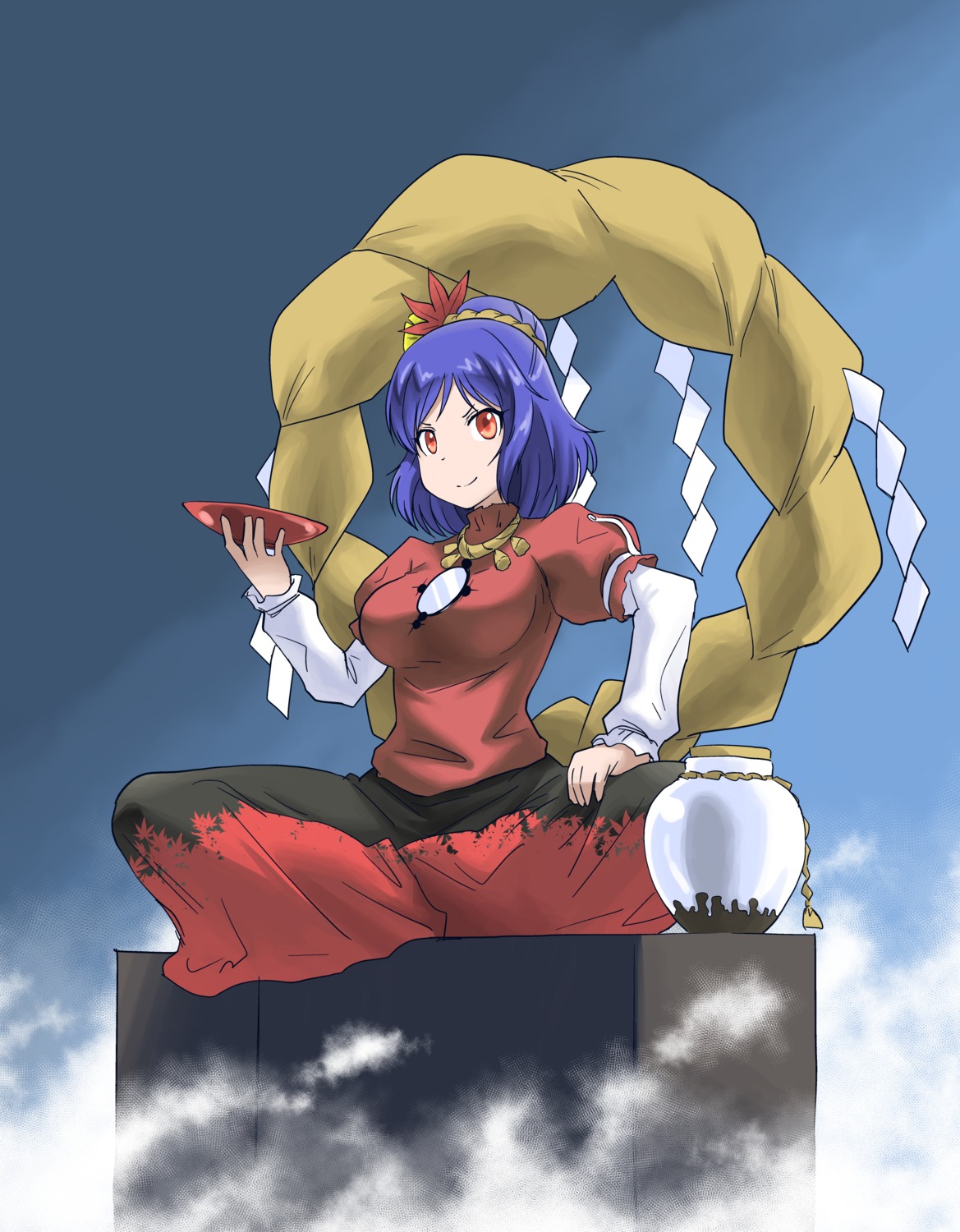 iwatobi_hiro, touhou, yasaka_kanako