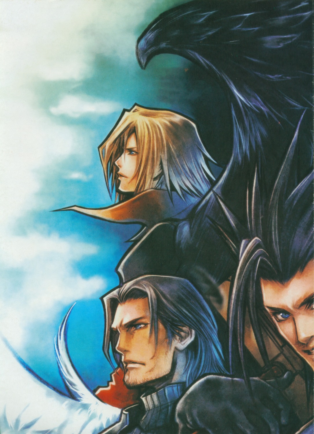 angeal_hewley, angel, crisis_core, final_fantasy, final_fantasy_vii, genesis_rhapsodos, male, nomura_tetsuya