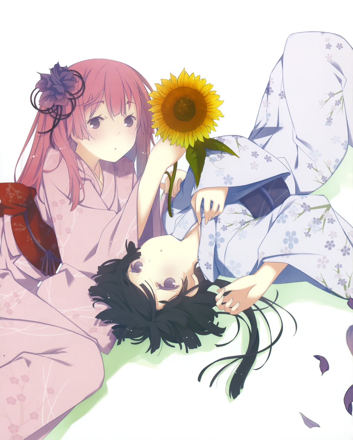 akishino_himeka, disc_cover, fuyuumi_ai, kimono, ore_no_kanojo_to_osananajimi_ga_shuraba_sugiru, ruroo