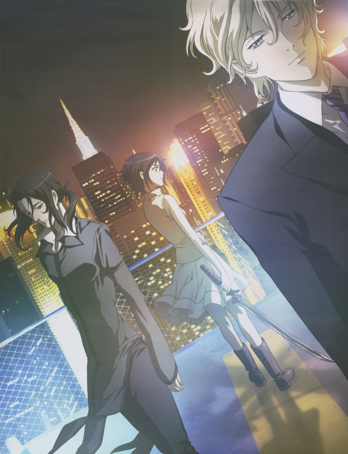 blood+, blood_the_last_vampire, haji, otonashi_saya, sword