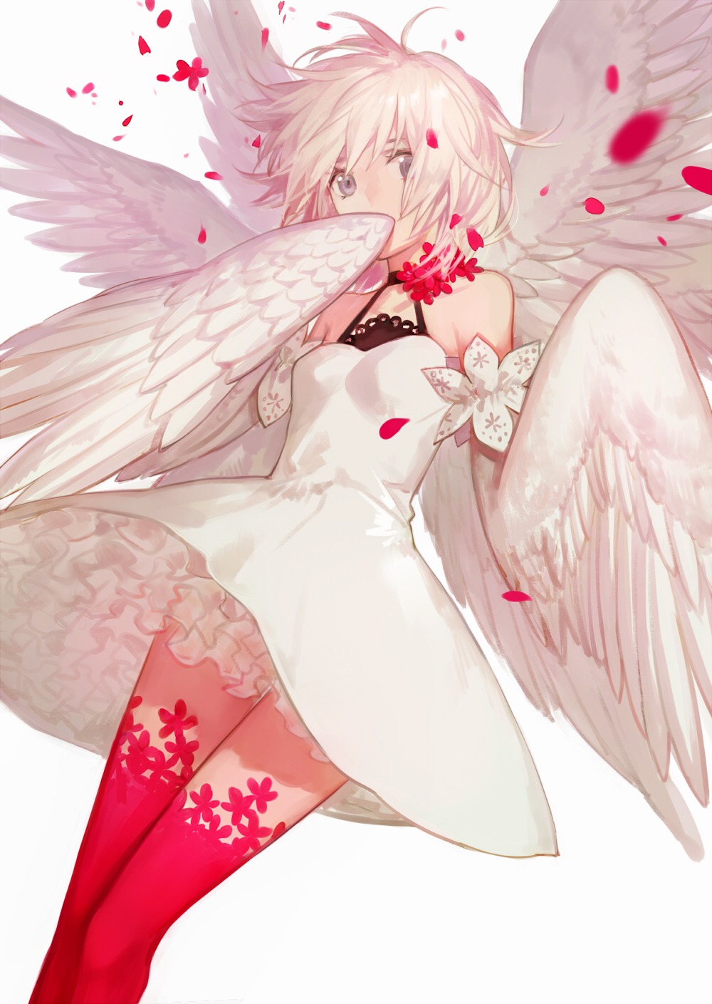 cotta, dress, monster_girl, thighhighs, wings
