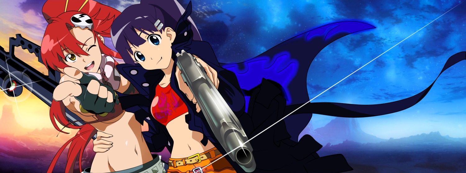 kiyal, tengen_toppa_gurren_lagann, vector_trace, yoko