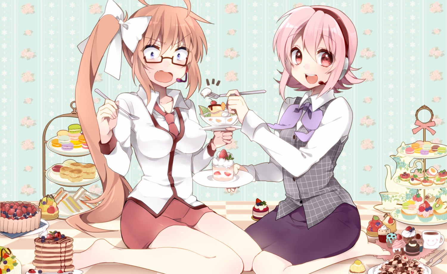 headphones, megane, naho_(utau), sakura_yuki, utau, utau_nami