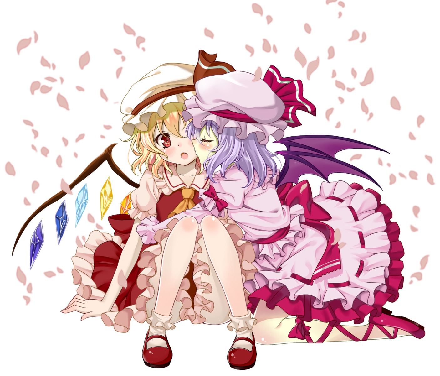 flandre_scarlet, remilia_scarlet, taturouxs, touhou
