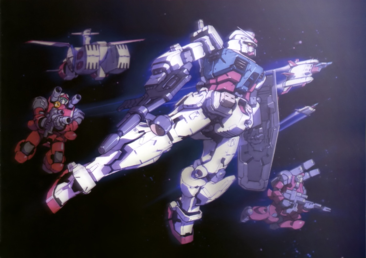 gun, guncannon, gundam, mecha, mobile_suit_gundam, rx-78-2_gundam, white_base