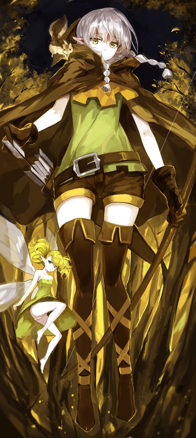 dragon's_crown, elf, elf_(dragon's_crown), pantsu, pointy_ears, saberiii, tiki, weapon