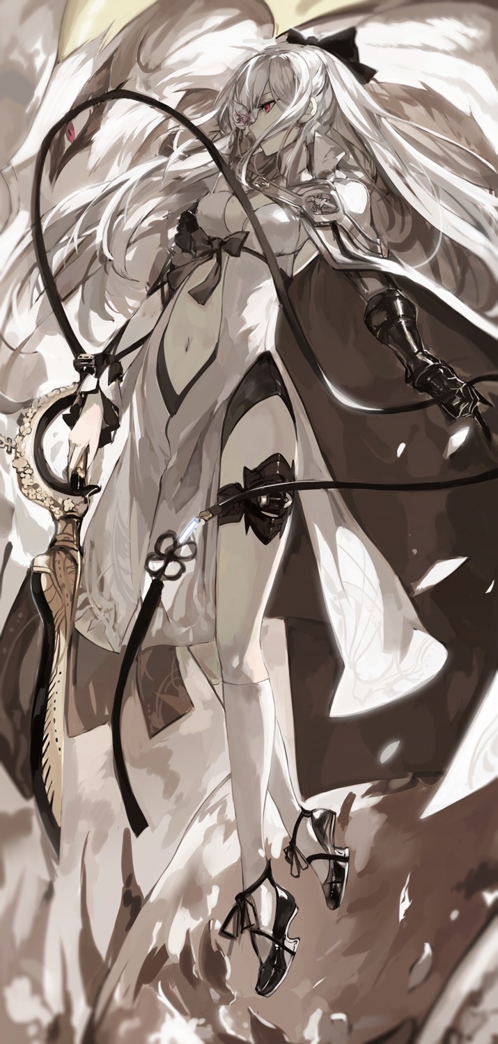 cleavage, drakengard, drakengard_3, monster, saberiii, sword, zero_(drakengard)