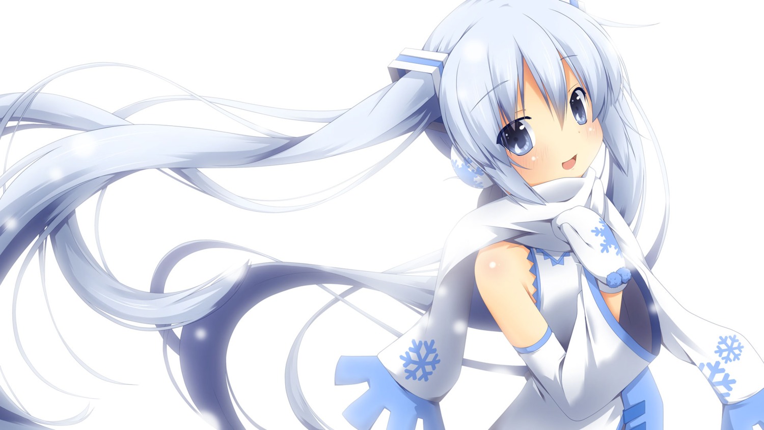 hatsune_miku, vocaloid, wallpaper, yuki_miku, yukizuki_kei_(yossa)