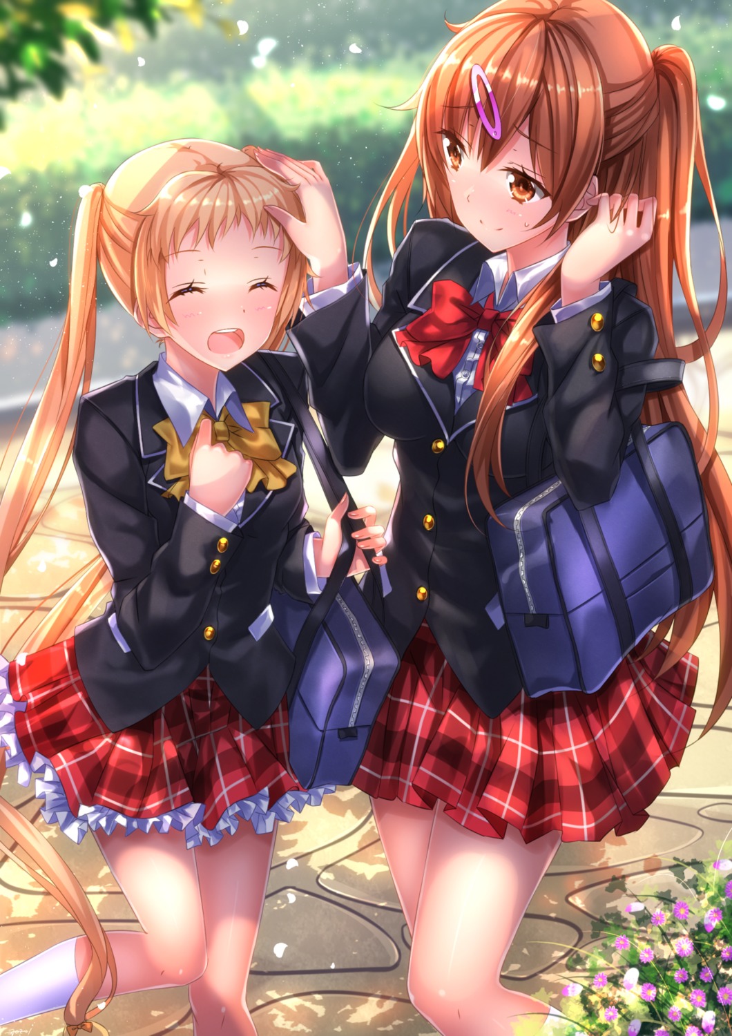 chuunibyou_demo_koi_ga_shitai!, dekomori_sanae, nibutani_shinka, seifuku, swordsouls