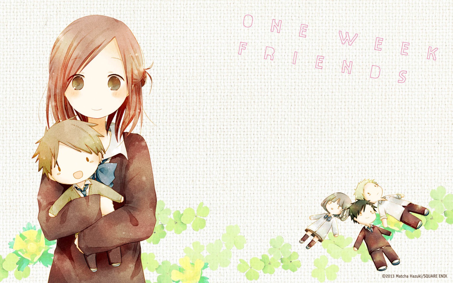 fujimiya_kaori, hase_yuuki, hazuki_matcha, isshuukan_friends, kiryuu_shougo, kujou_hajime, seifuku, wallpaper, yamagishi_saki