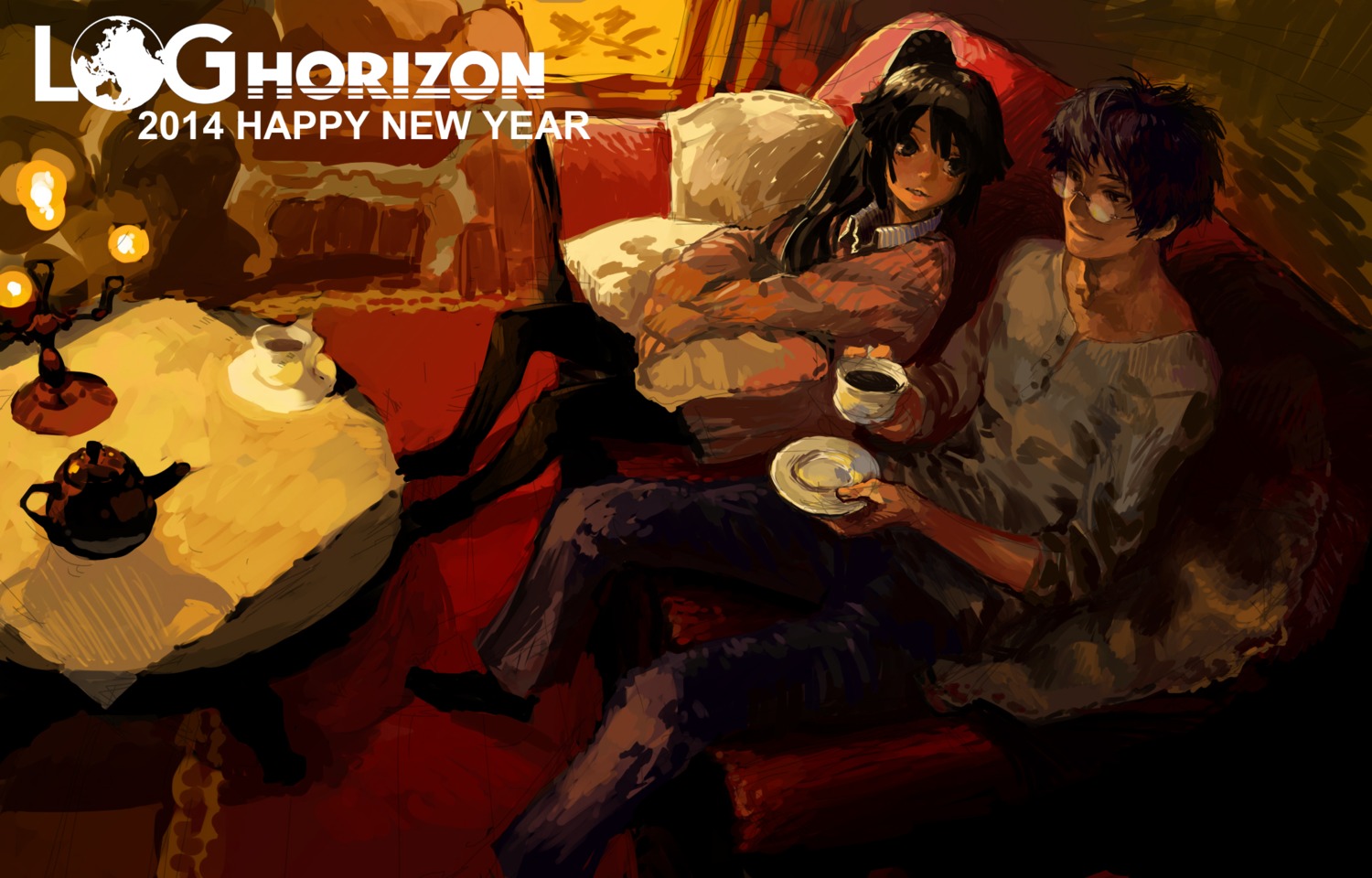 akatsuki_(log_horizon), log_horizon, pantyhose, shiroe_(log_horizon), william_chacha