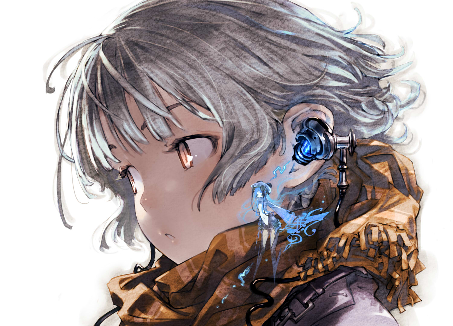 gorilla_(mushimushiland), headphones
