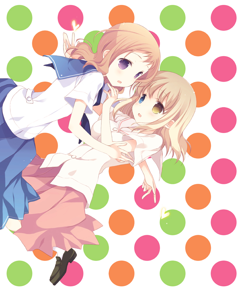 fukuji_mihoko, heterochromia, saki, seifuku, takei_hisa, tokumi_yuiko