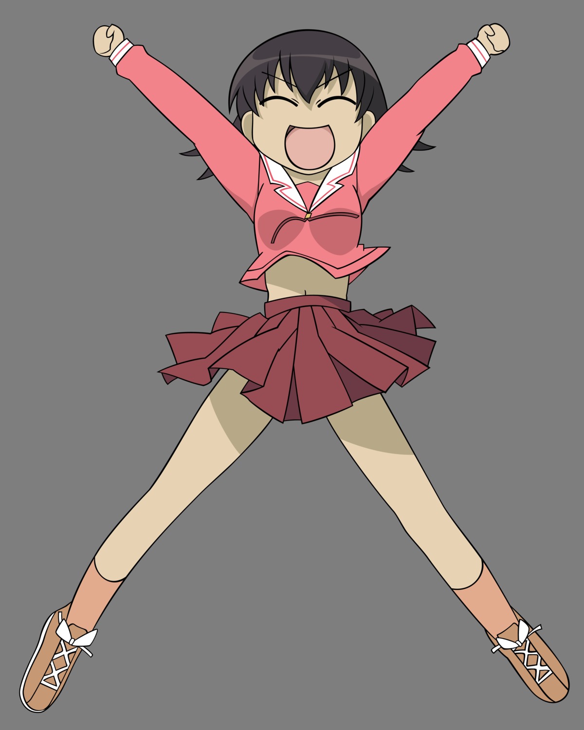 azumanga_daioh, takino_tomo, transparent_png, vector_trace