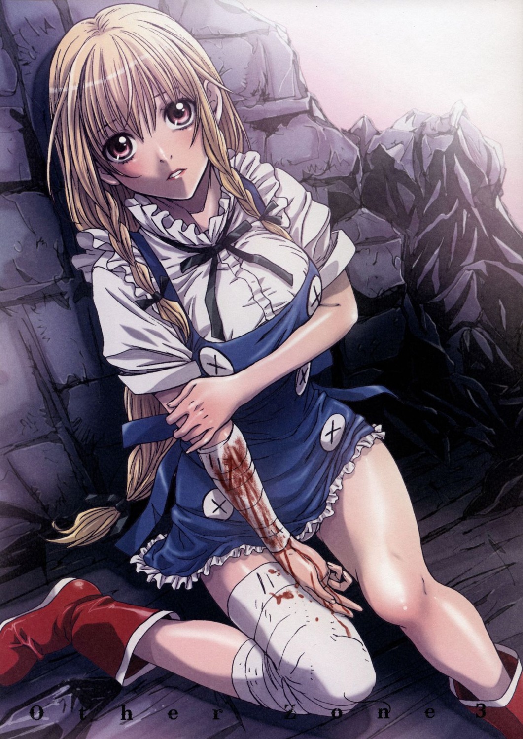 bandages, blood, dizzy_(other_zone), nanno_koto, other_zone, studio_pal
