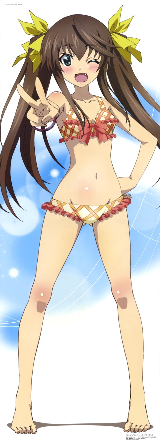 bikini, hashimoto_takayoshi, huang_lingyin, infinite_stratos, infinite_stratos_2, stick_poster, swimsuits