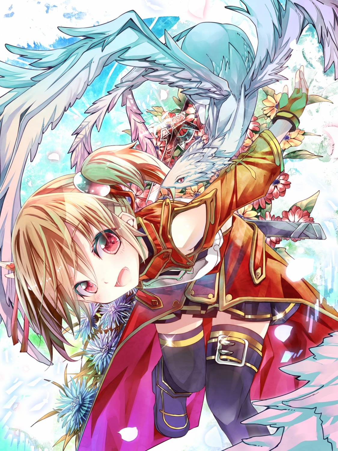 pina, sho, silica, sword_art_online, thighhighs, wings