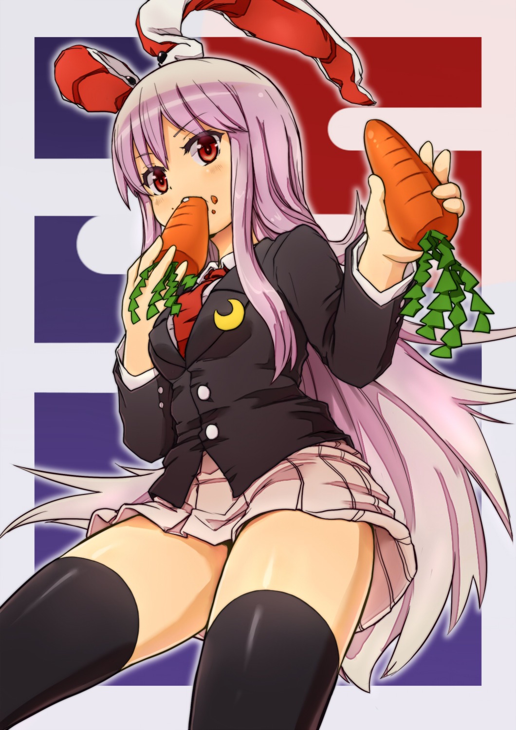 animal_ears, bunny_ears, komito, reisen_udongein_inaba, seifuku, thighhighs, touhou