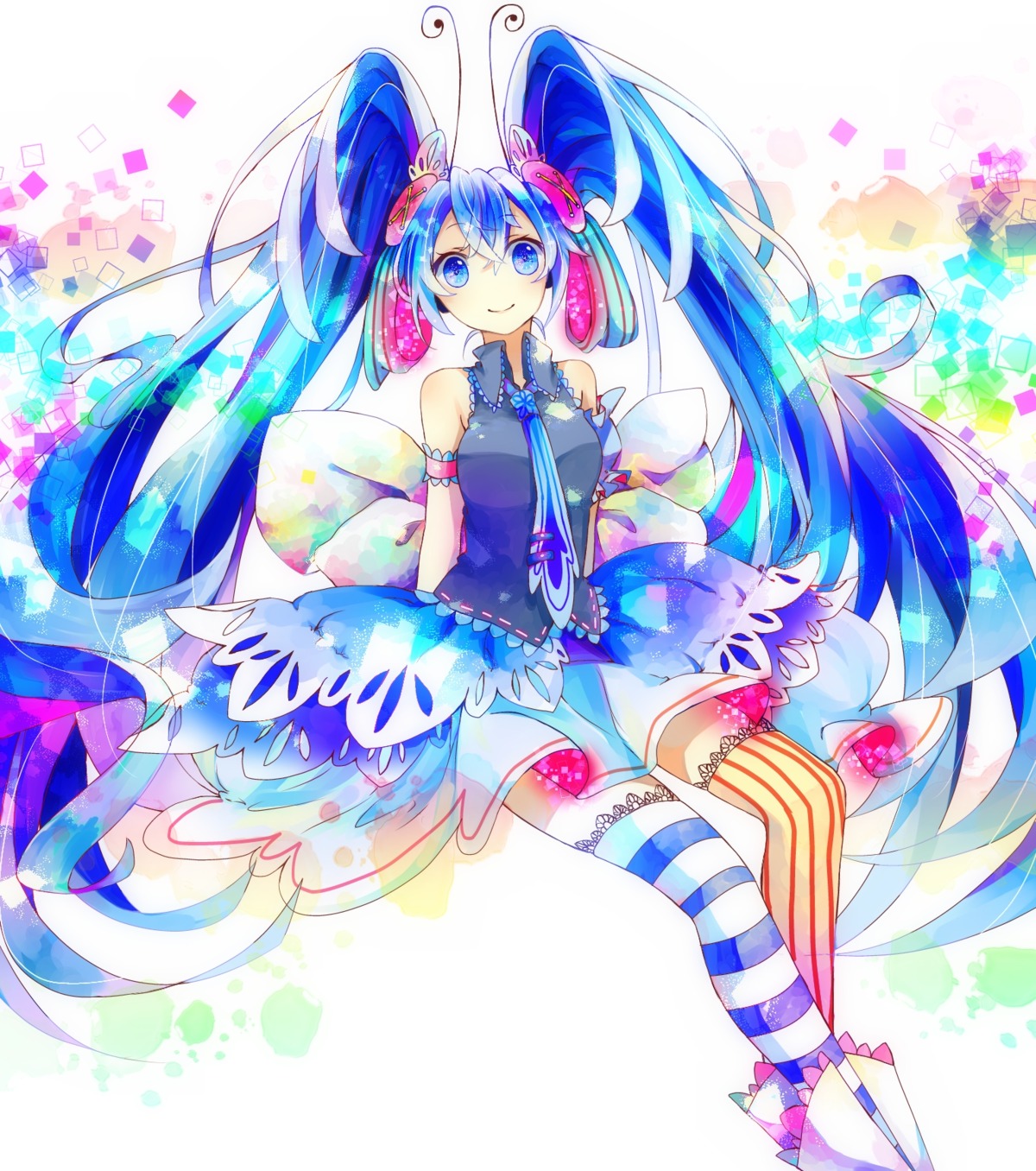 hatsune_miku, hoshino_kisora, vocaloid