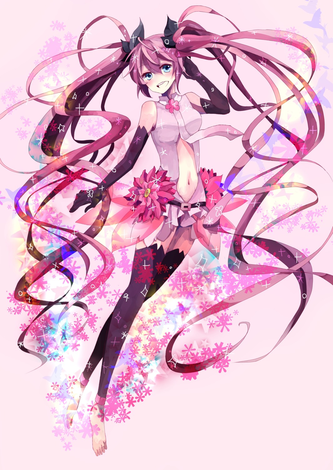hatsune_miku, hoshino_kisora, miku_append, sakura_miku, vocaloid, vocaloid_append