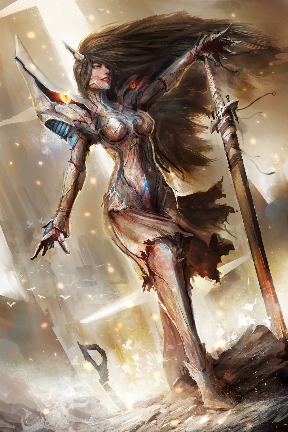junketsu, kill_la_kill, kiryuuin_satsuki, sword, thedurrrrian