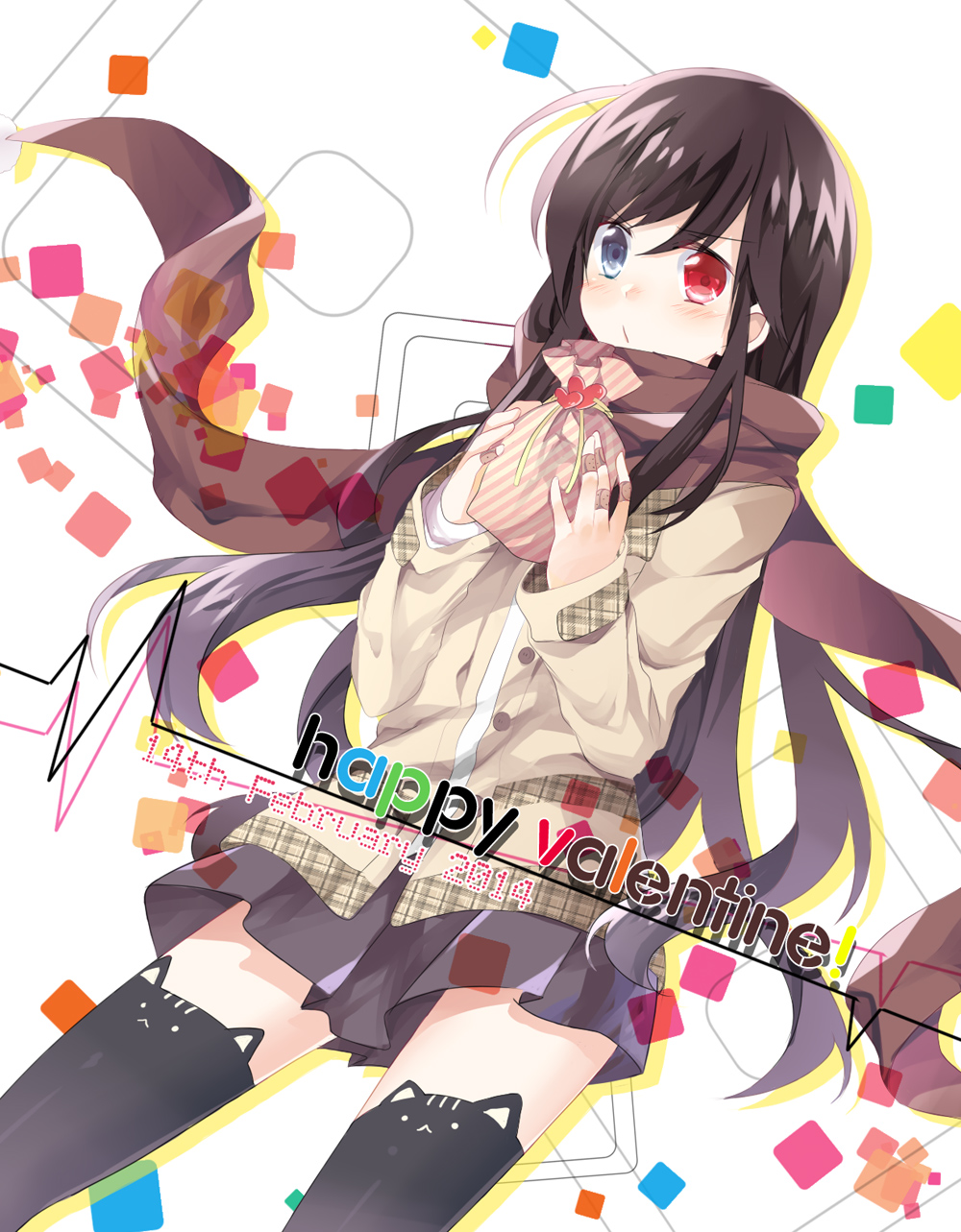bellezza_felutia, felutiahime, heterochromia, seifuku, thighhighs, trap, valentine