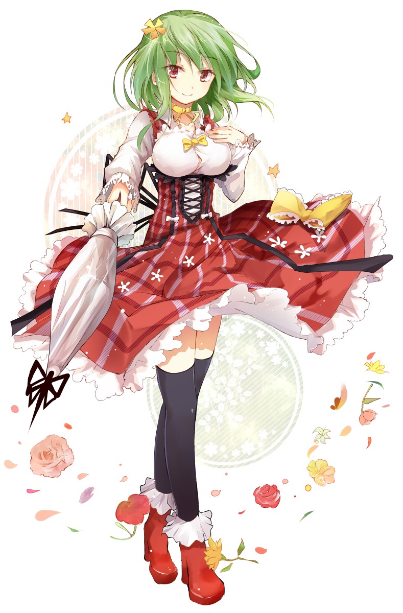 efe, kazami_yuuka, thighhighs, touhou