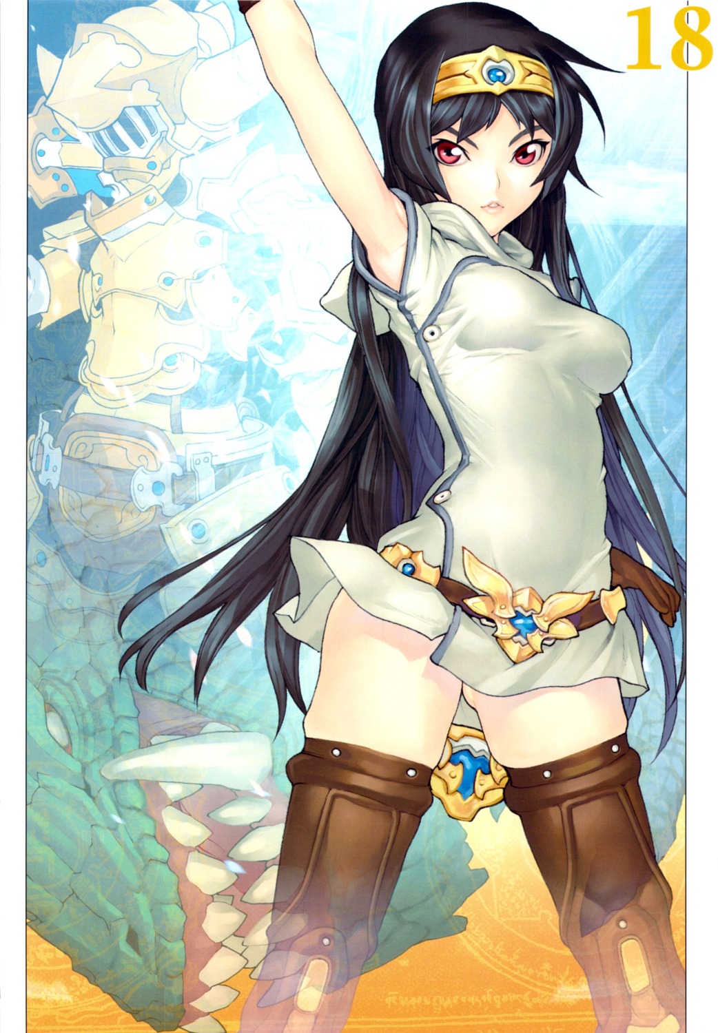 hakua_ugetsu, ki_(druaga), thighhighs, tower_of_druaga