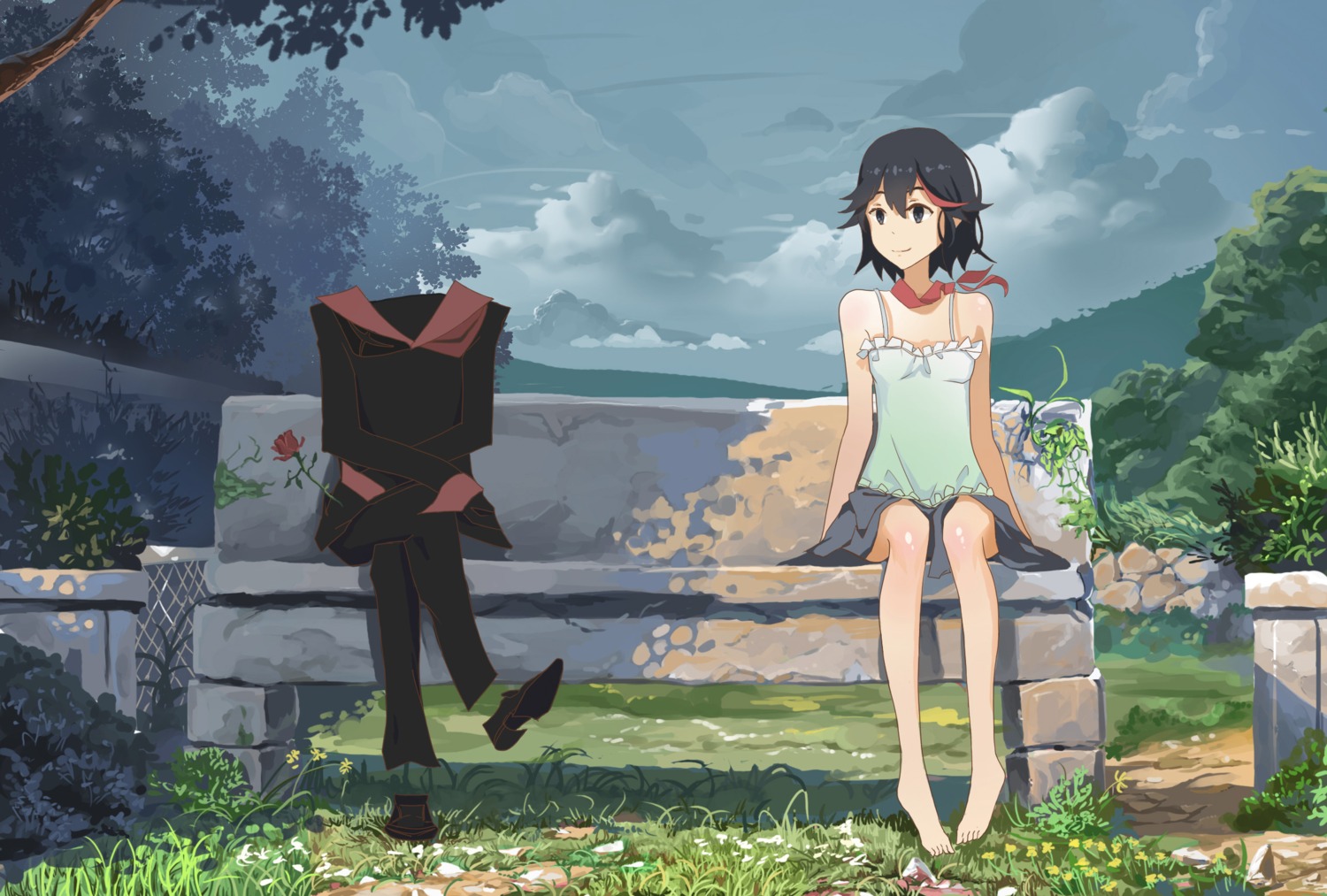 kill_la_kill, matoi_ryuuko, senketsu, zha