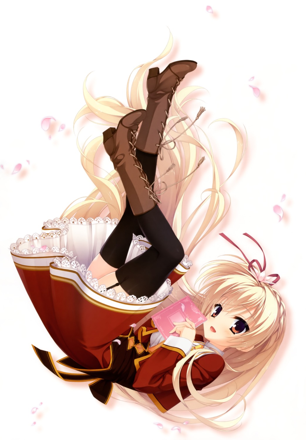 amairo_islenauts, garter_belt, kobuichi, seifuku, shirley_warwick, stockings, thighhighs, yuzu-soft
