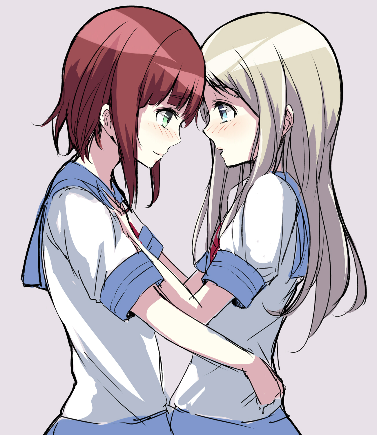 ayase_arisa, kousaka_yukiho, love_live!, love_live!_(series), minato_(shouno), seifuku, yuri