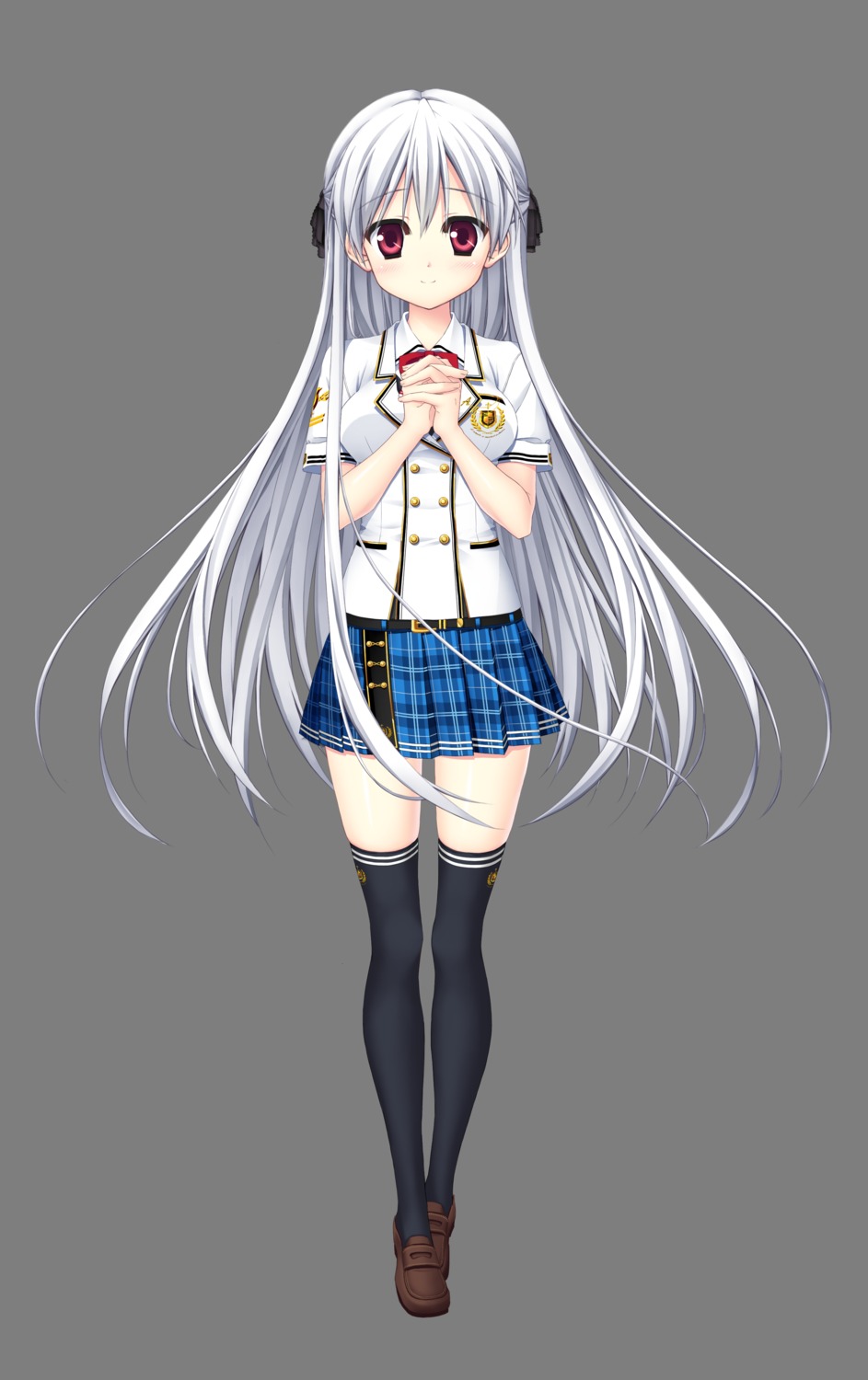 akizuki_tsukasa, haruka_kanata, mizushiro_haruka, seifuku, sorahane, thighhighs, transparent_png