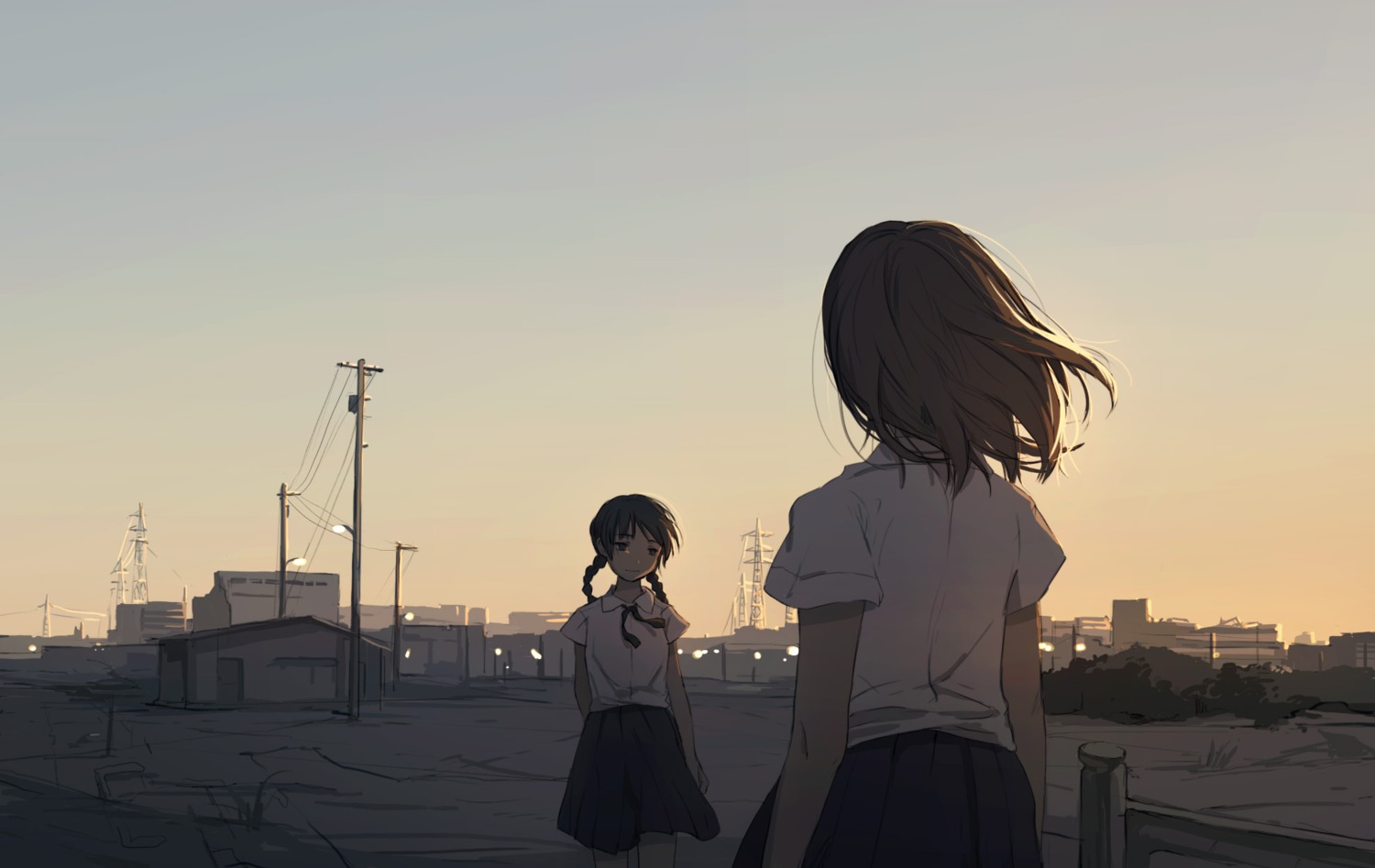 e9l, landscape, seifuku