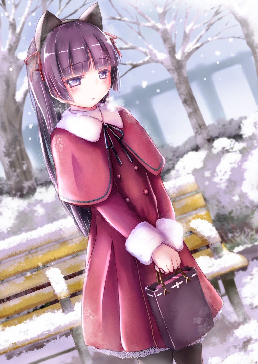 animal_ears, dress, gokou_ruri, herunin, nekomimi, ore_no_imouto_ga_konnani_kawaii_wake_ga_nai, valentine