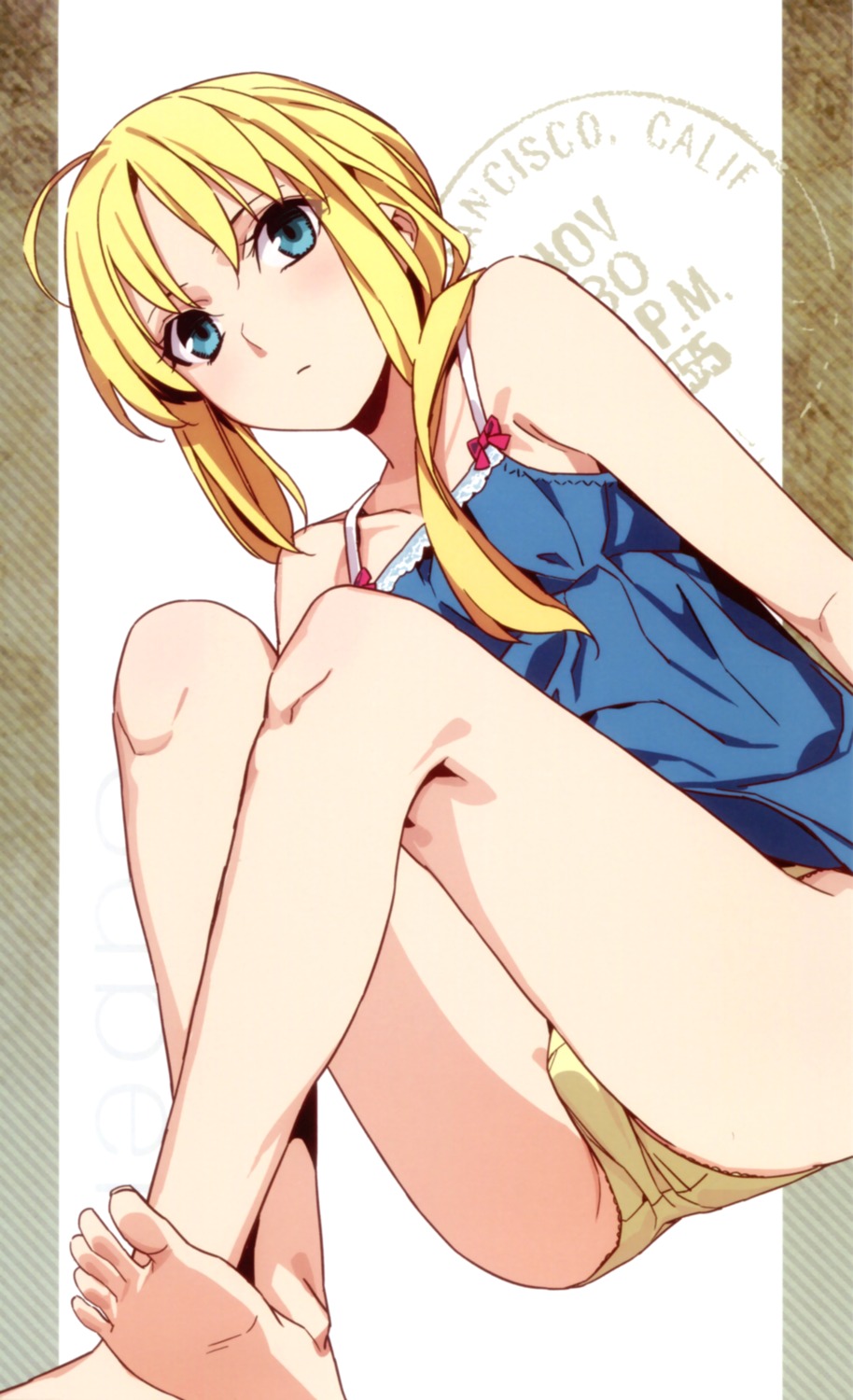 artoria_pendragon_(fate), fate/stay_night, feet, lingerie, morii_shizuki, pantsu