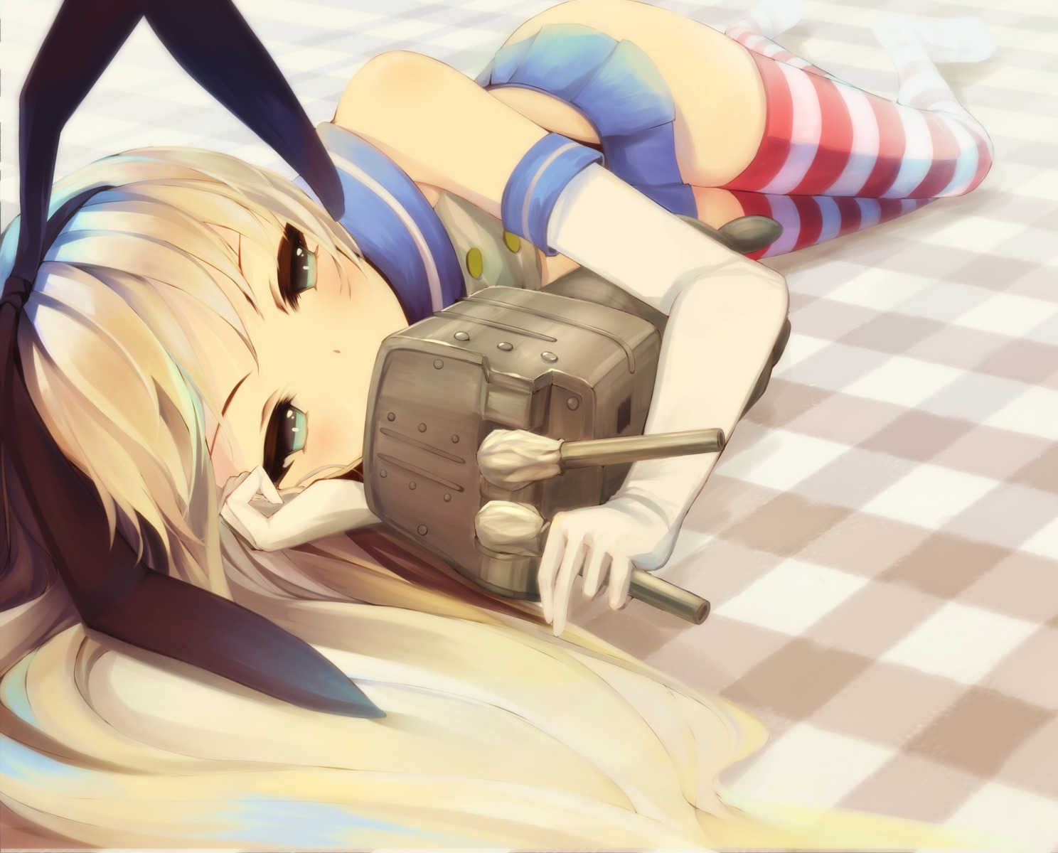 kantai_collection, otogi_kyouka, rensouhou-chan, shimakaze_(kancolle), thighhighs