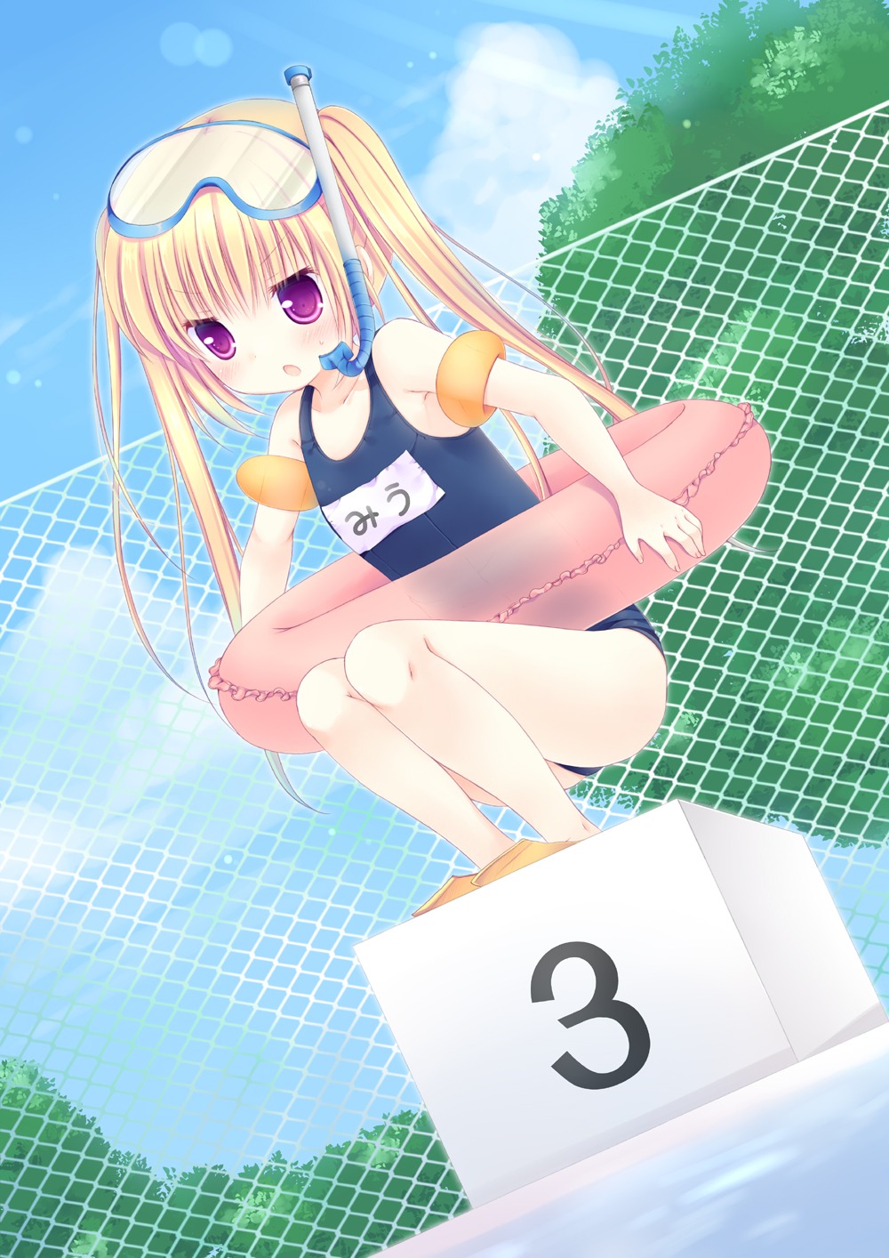 mizuse_ruka, school_swimsuit, swimsuits