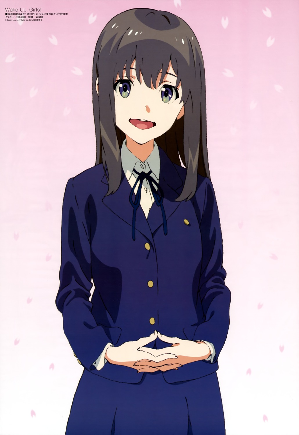 chikaoka_sunao, kojima_hirokazu, seifuku, shimada_mayu, wake_up_girls!