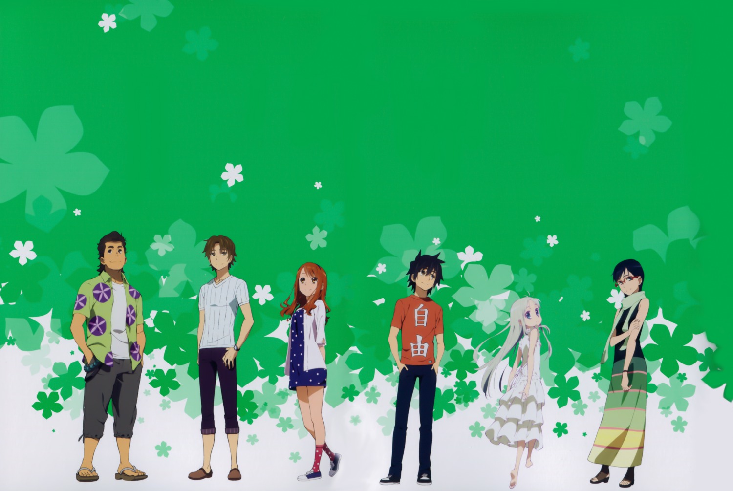 anjou_naruko, ano_hi_mita_hana_no_namae_wo_bokutachi_wa_mada_shiranai, detexted, dress, fixed, hisakawa_tetsudou, honma_meiko, matsuyuki_atsumu